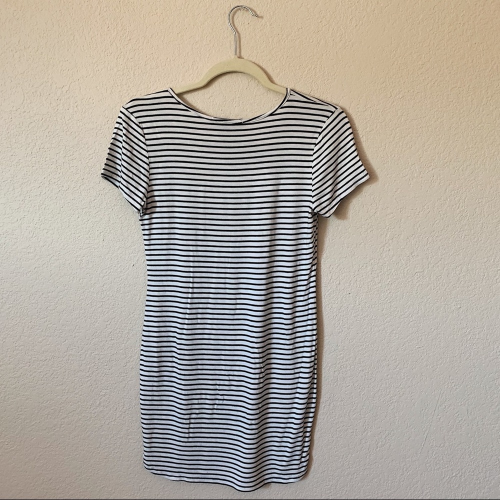 Striped T-Shirt Dress - Picture 3 of 4